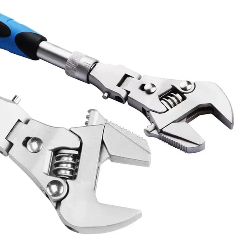 Llave dinamométrica multifunción 5 en 1, herramienta Manual de mantenimiento del hogar, ajustable, de trinquete, 180 grados, plegable, 10 pulgadas - imagen 4
