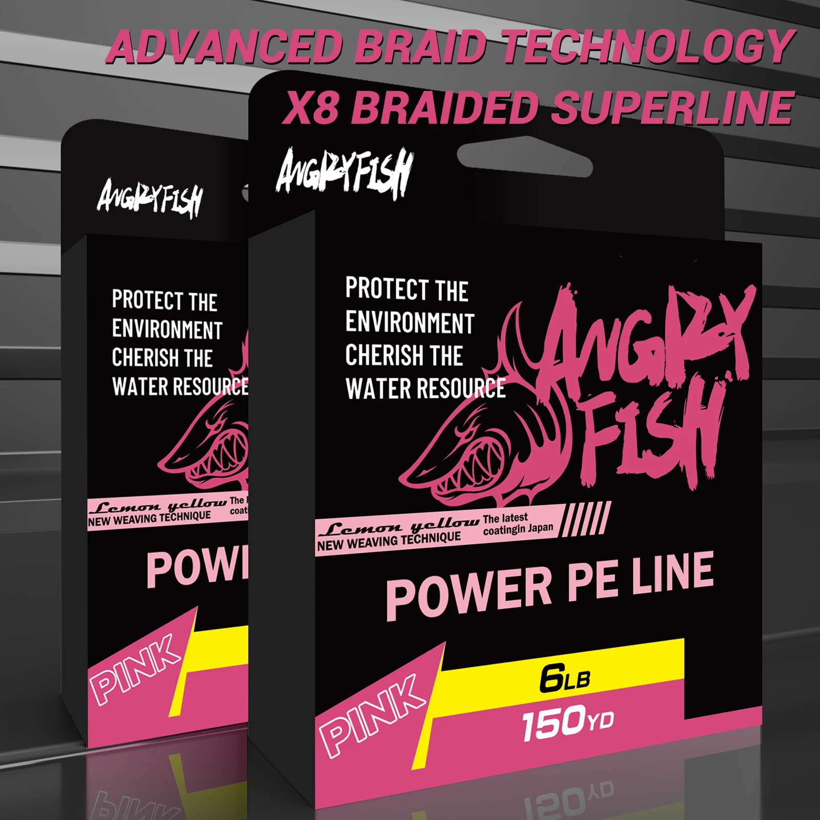 Accesorios de pesca Angryfish, sedal de pesca de 150YD/137M X8, alambre trenzado resistente, línea rosa, alta calidad, nuevo estilo 2025 - imagen 2