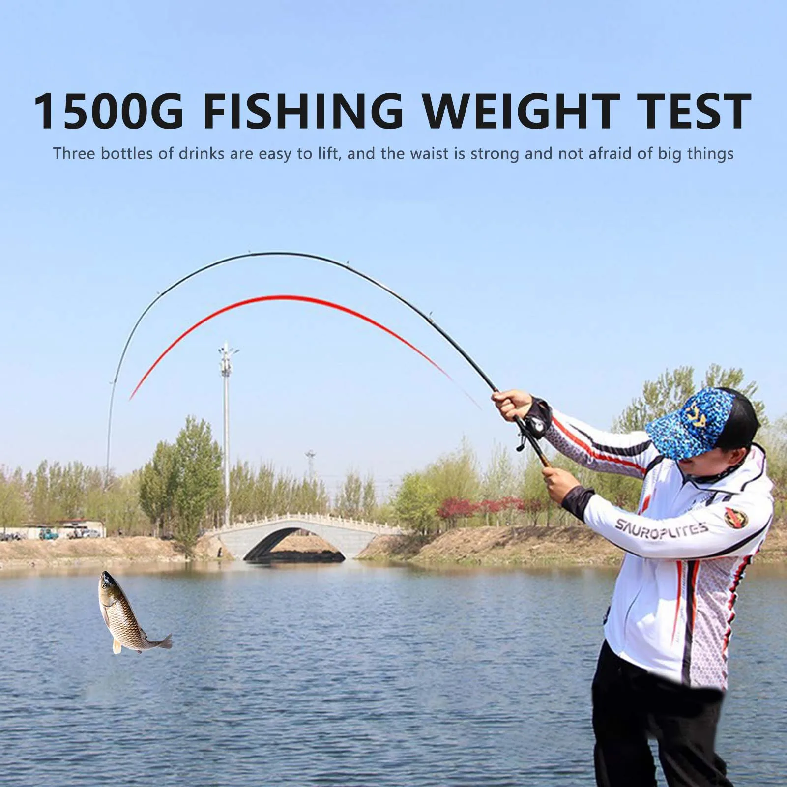 Caña de pescar telescópica portátil de fibra de carbono ultracorta, caña de pescar atractiva de 1,2-2,4 m, aparejos de pesca al aire libre, postes de mano - imagen 3