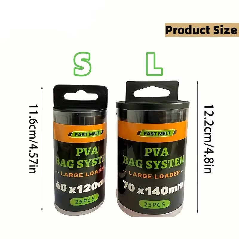 Kit bolsas PVA YOTO carpa – Disolución rápida, collar y herramienta