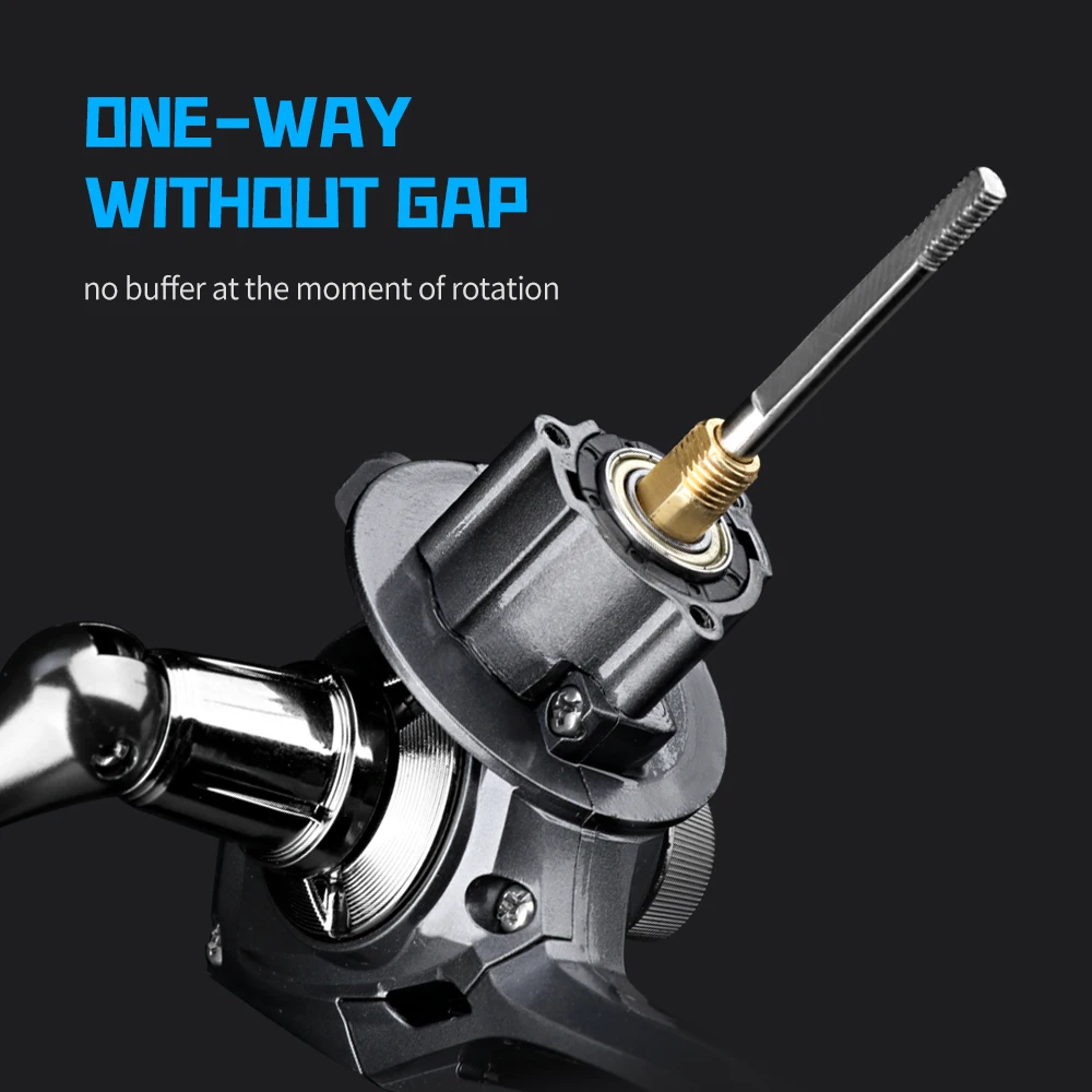 Carrete de pesca giratorio DEUKIO, ultraligero, arrastre máximo de 15kg, carrete giratorio para Surfcasting con alimentador de cebo, carretes de Jigging de agua salada - imagen 5