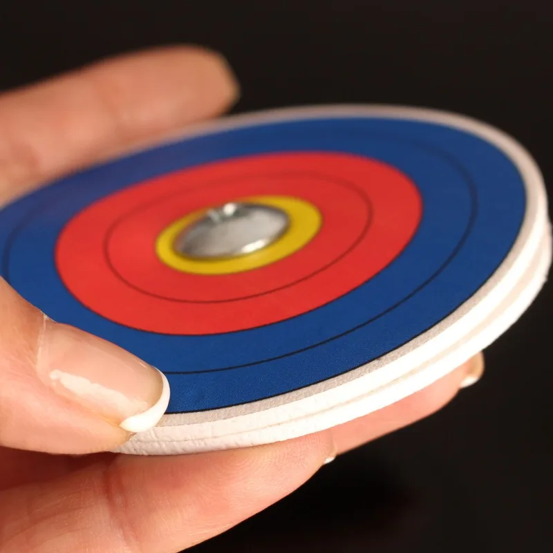 Tirachinas práctica objetivo Bullseye 6/8cm Material de microfibra entrenamiento tiro - imagen 5