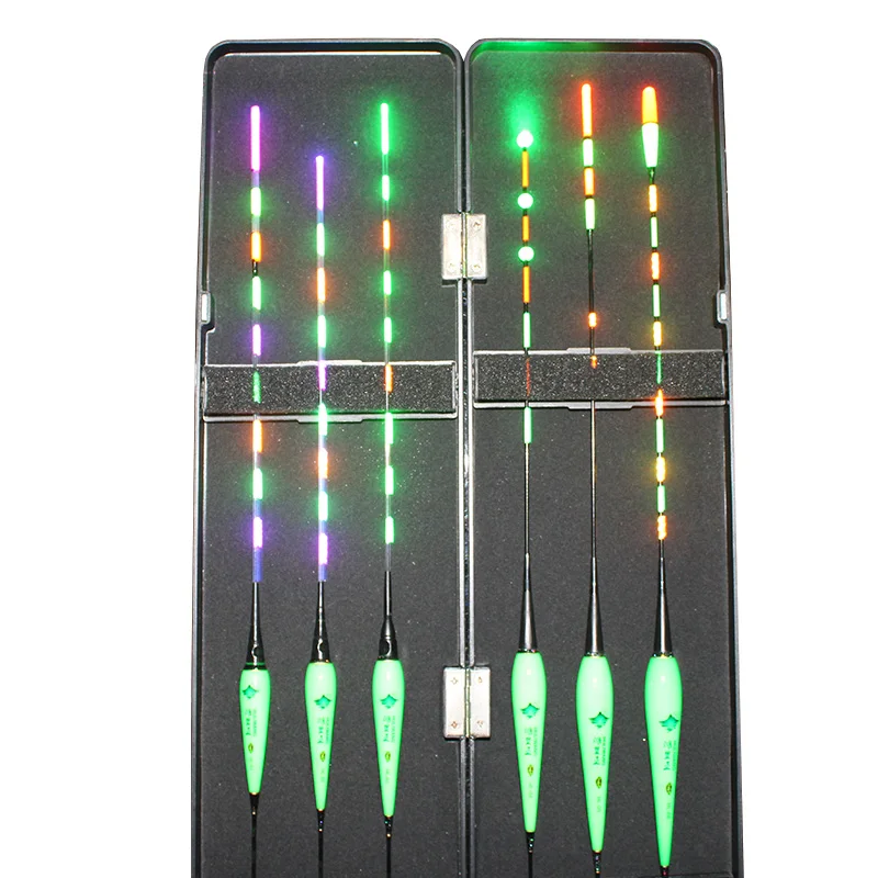 WLPFISHING 6 unids/lote (incluida caja) flotadores de pesca Sensor de gravedad de alto brillo flotadores luminosos eléctricos CR425 corcho de pesca - imagen 4