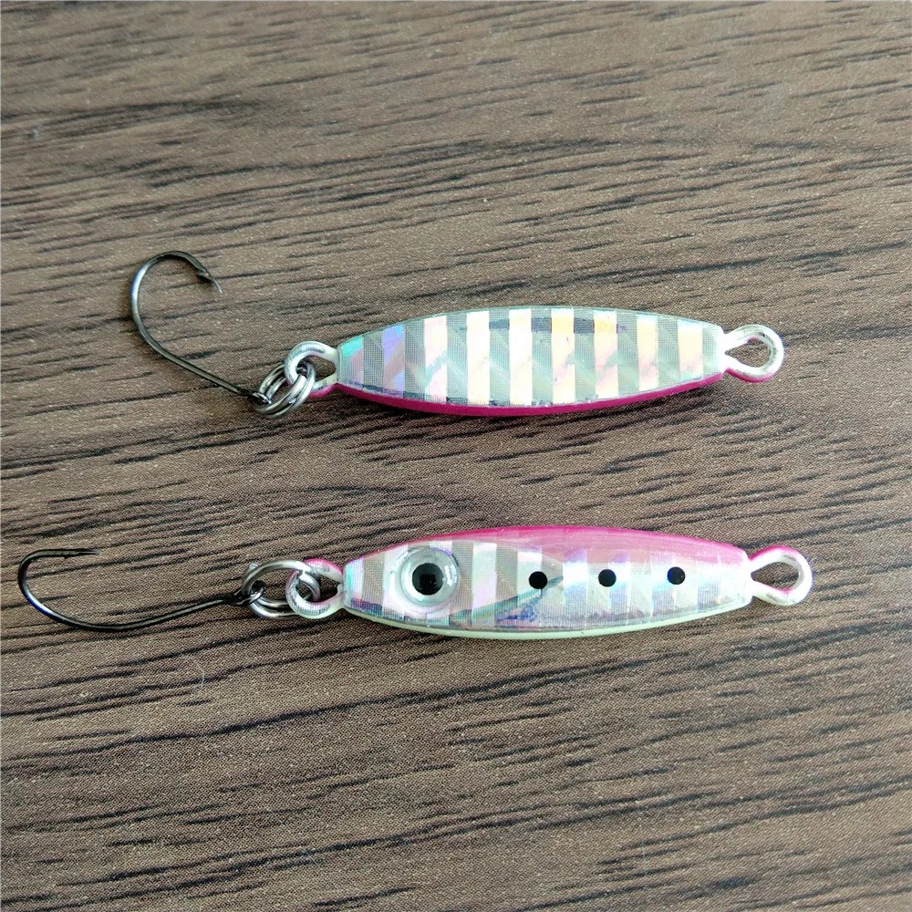 Swolfy-miniseñuelo de pesca de Metal, anzuelo de lubina, 3g/5g, 10 unidades - imagen 5