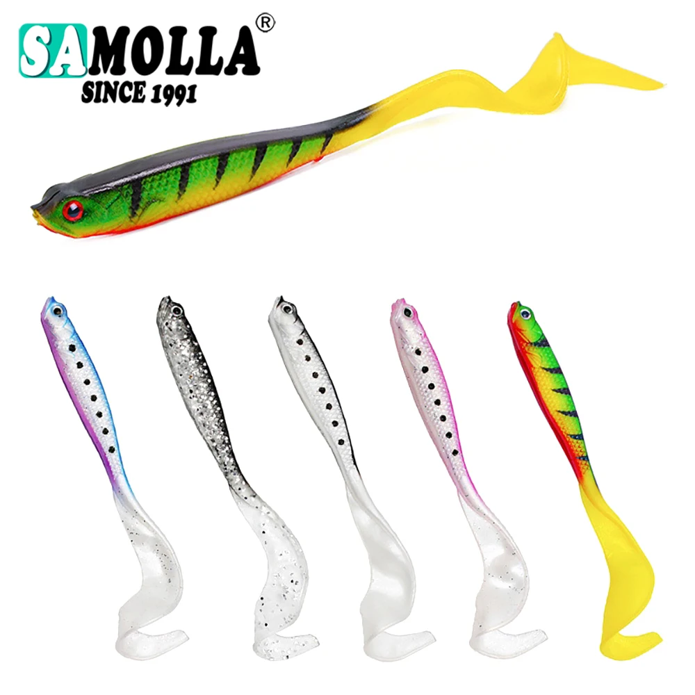 Jigging Wobblers Shad cola en T - señuelo para lubina realista - imagen 4