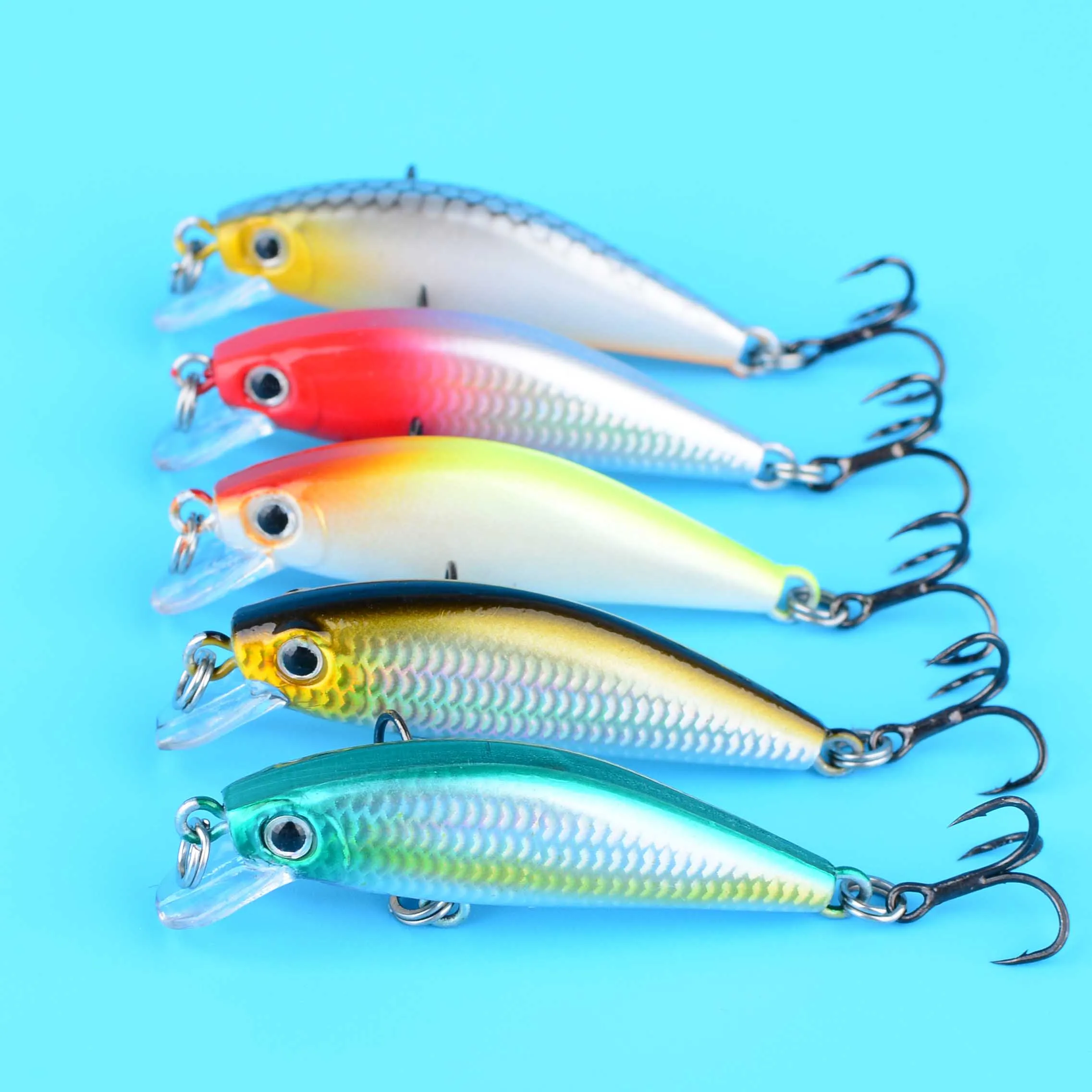 Señuelo Minnow Mini duro para pesca de perca y trucha