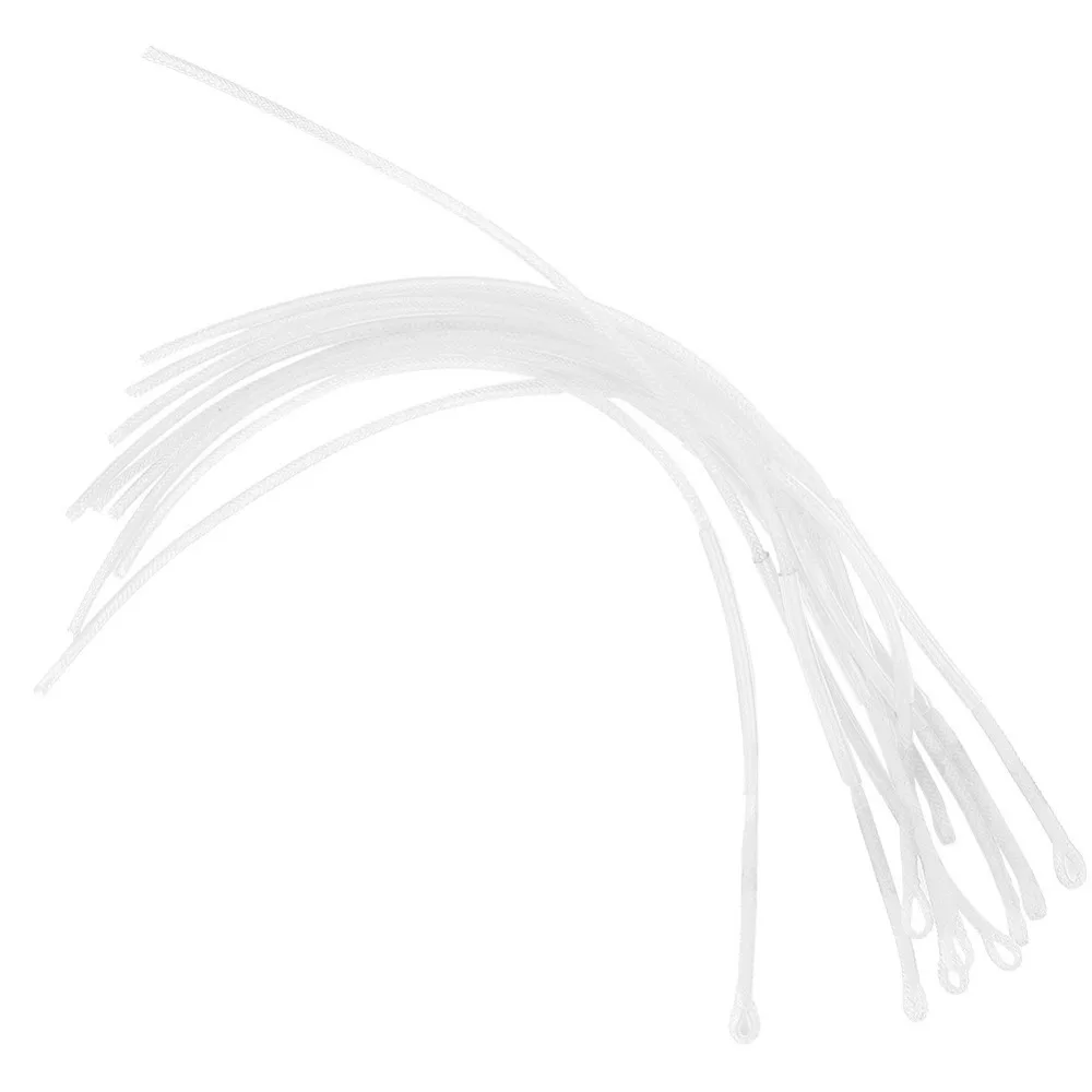 Conector de bucles pesca 30/50LB nailon bucle mosca trenzado 16cm