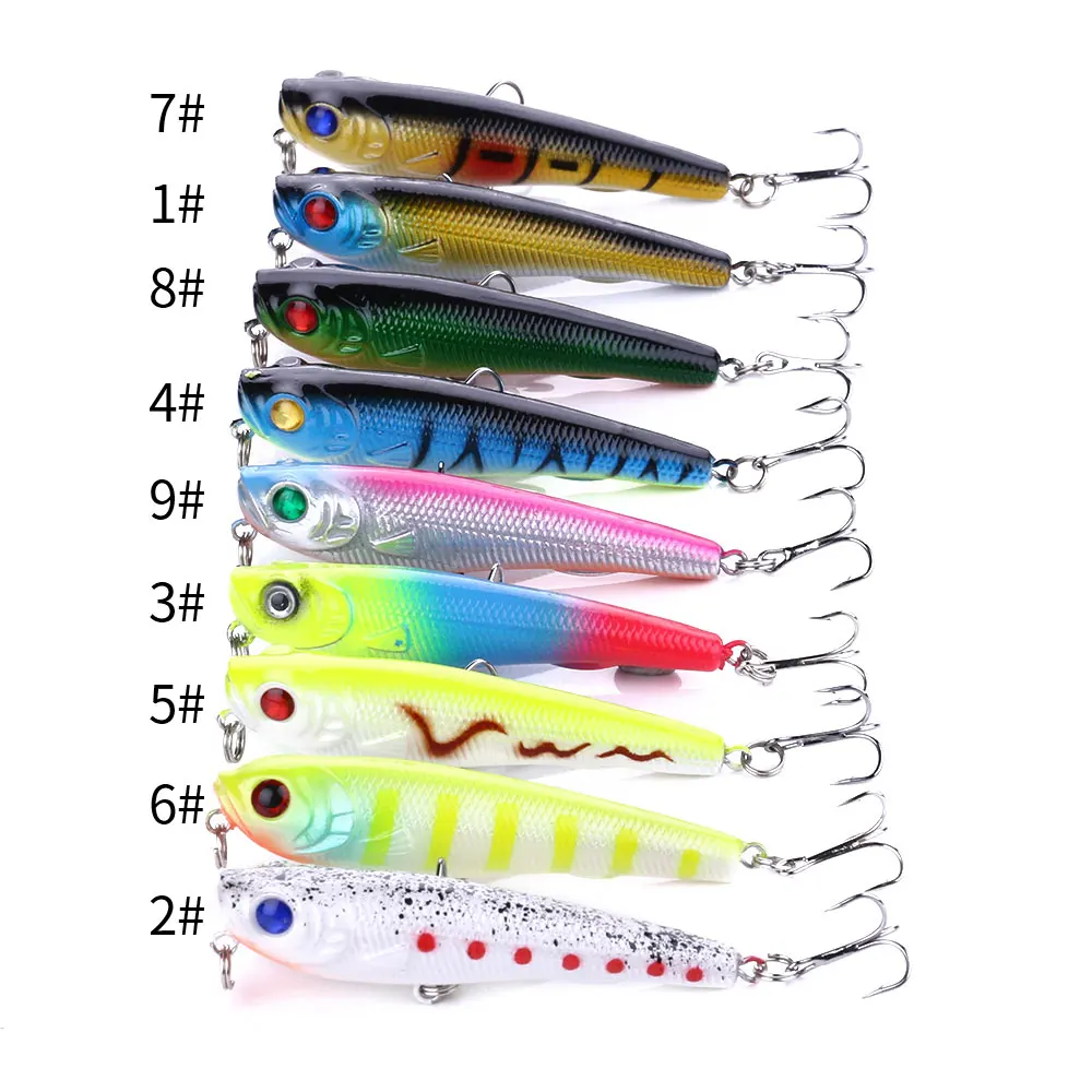 Señuelo lápiz topwater flotante con acción zigzag para lubina - imagen 2