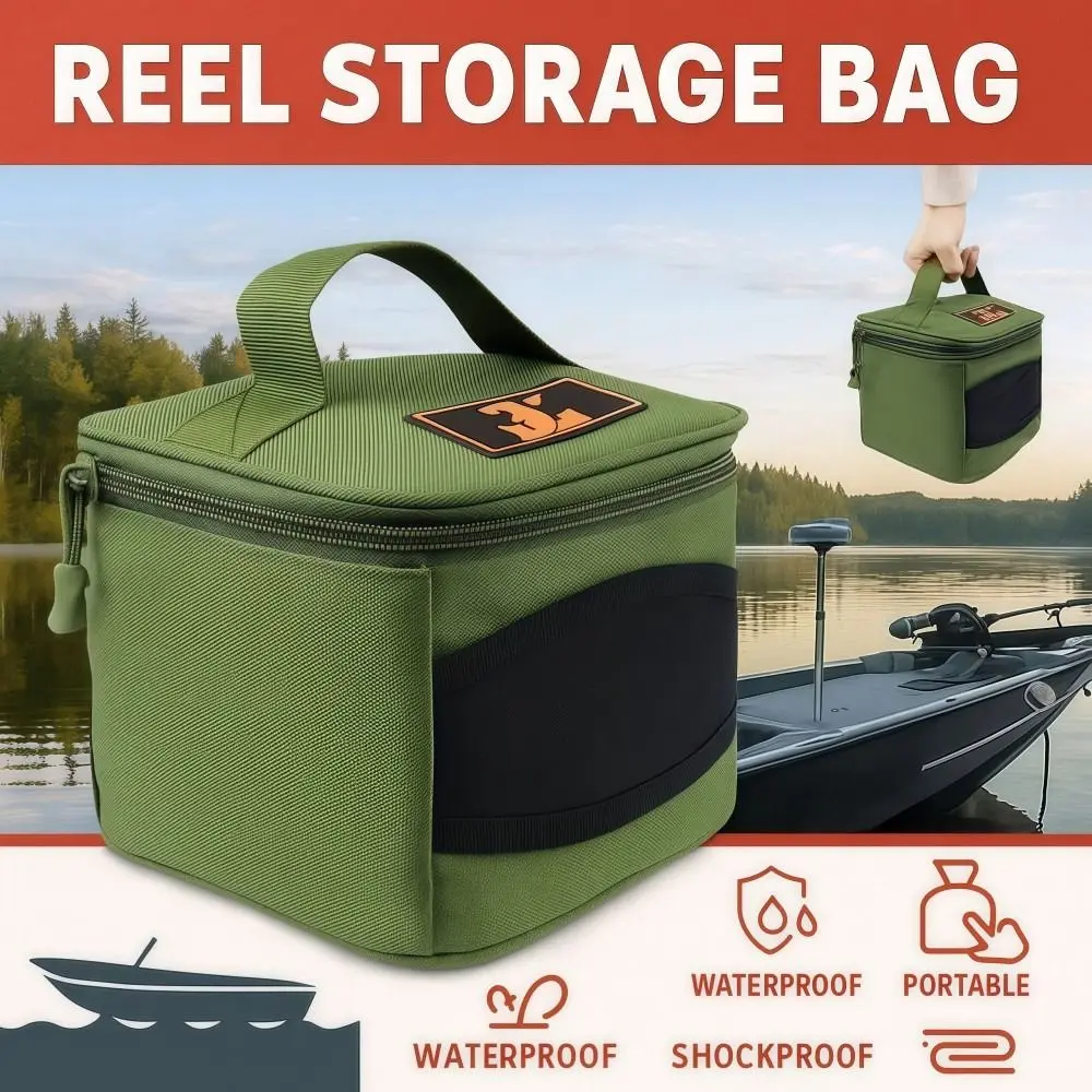 Estuche Oxford impermeable para carrete de pesca – Bolsa con cremallera - imagen 4