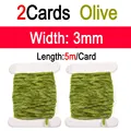 2pcs Olive 3mm