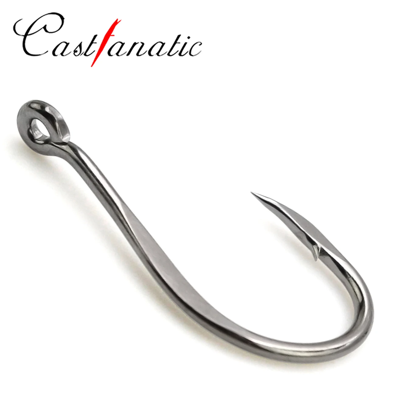 Castfanatic CHINU ANILLO FORGADO Ganchos de pesca de agua de mar con púas afiladas y fuertes de acero con alto contenido de carbono # 1- # 12 ganchos individuales para carpa de alta calidad - imagen 5