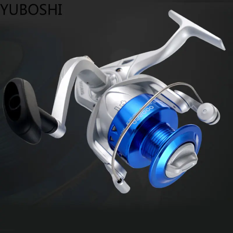 YUBOSHI-carrete de pesca de agua salada serie qs-1000, arrastre máximo de 5kg, rueda de pesca giratoria superligera, novedad, 7000- - imagen 5