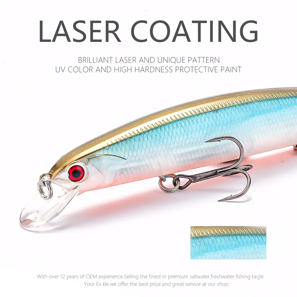 MOOKZZ-señuelo de pesca duro, cebo Artificial de 2023mm y 21g, novedad de 130 - imagen 5