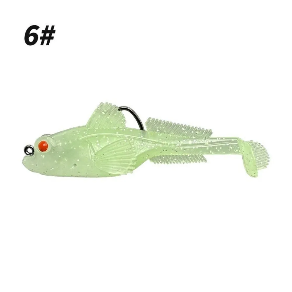Señuelo de silicona Goby, anzuelo de 12g de peso que se hunde, señuelo suave, aparejos de perca, Material suave, Swimbaits, perca, pesca, 2 uds., 9g - imagen 5