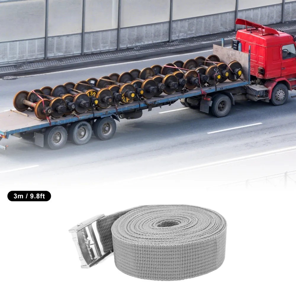 Correas de amarre de trinquete de aleación de Zinc, hebilla de bloqueo rápido ajustable, correas de amarre, 2 uds. - imagen 2