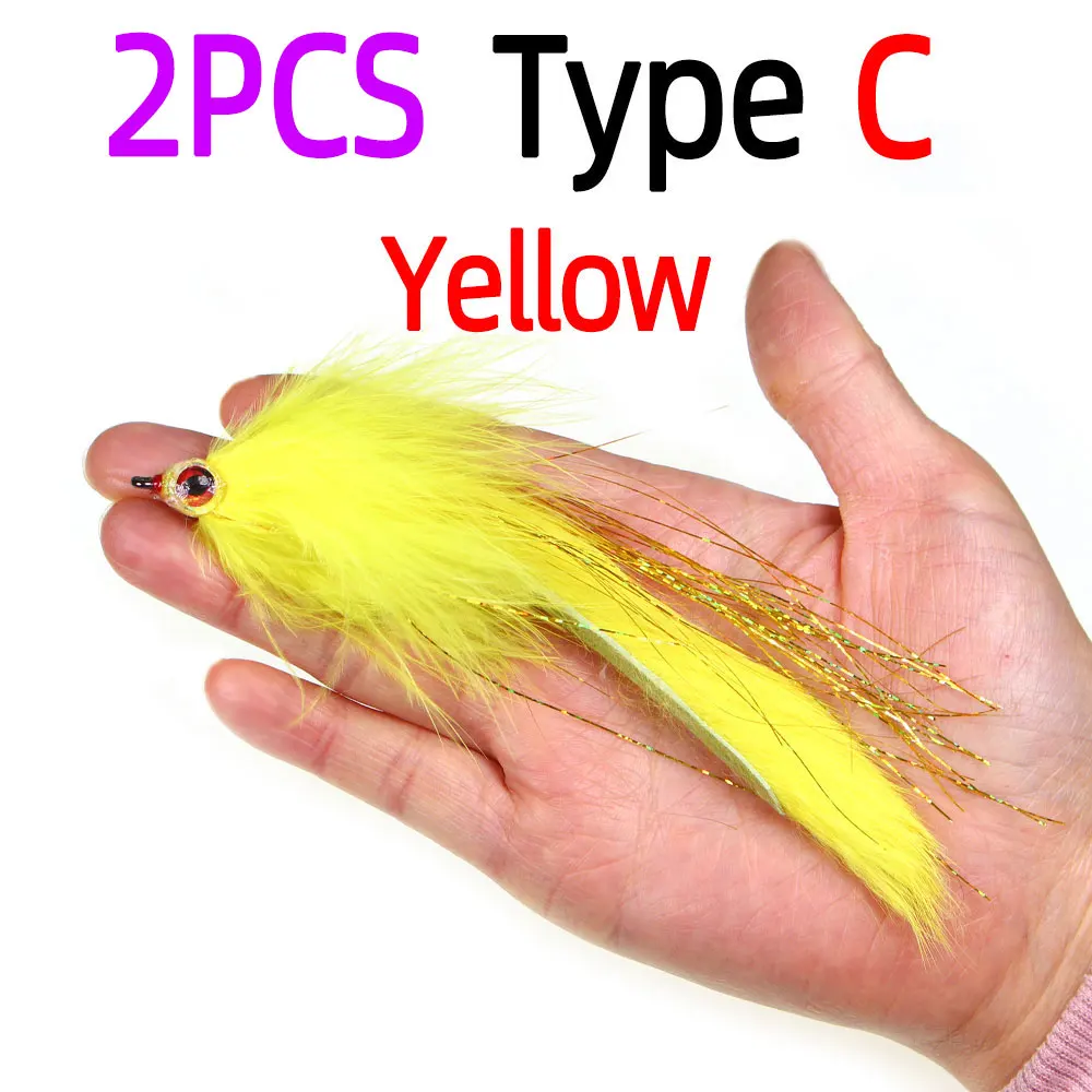 2pcs Type C Yellow