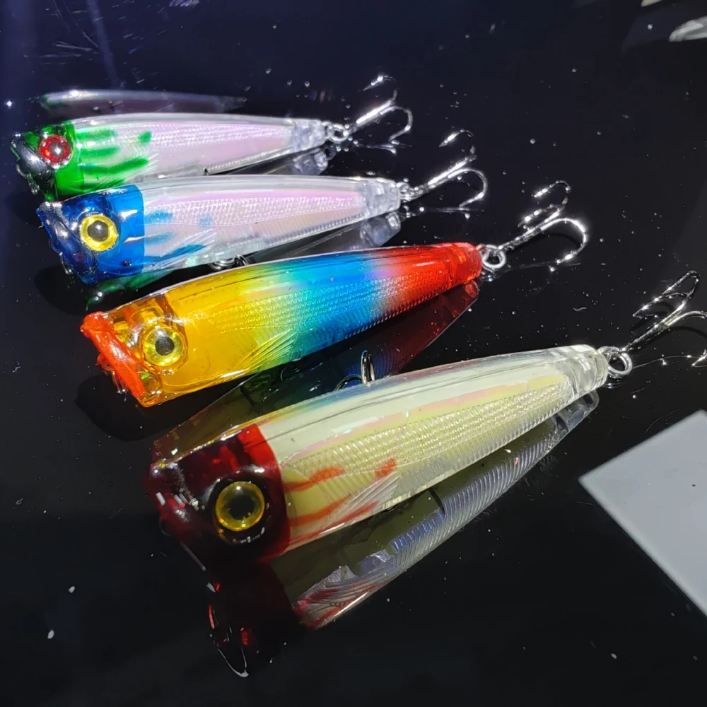 Cebo Lua 6,5 cm 6,6g superficie atada onda sobre orugas láser cebo biónico cebo falso cebo duro de plástico Señuelos de pesca río Topwater - imagen 2