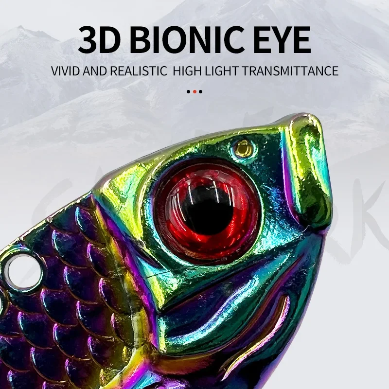 5 uds Señuelos de Pesca hoja cebo Metal VIB Señuelos de Pesca lubina Walleye trucha para agua dulce cucharas de pesca de agua salada señuelo duro de Metal - imagen 4