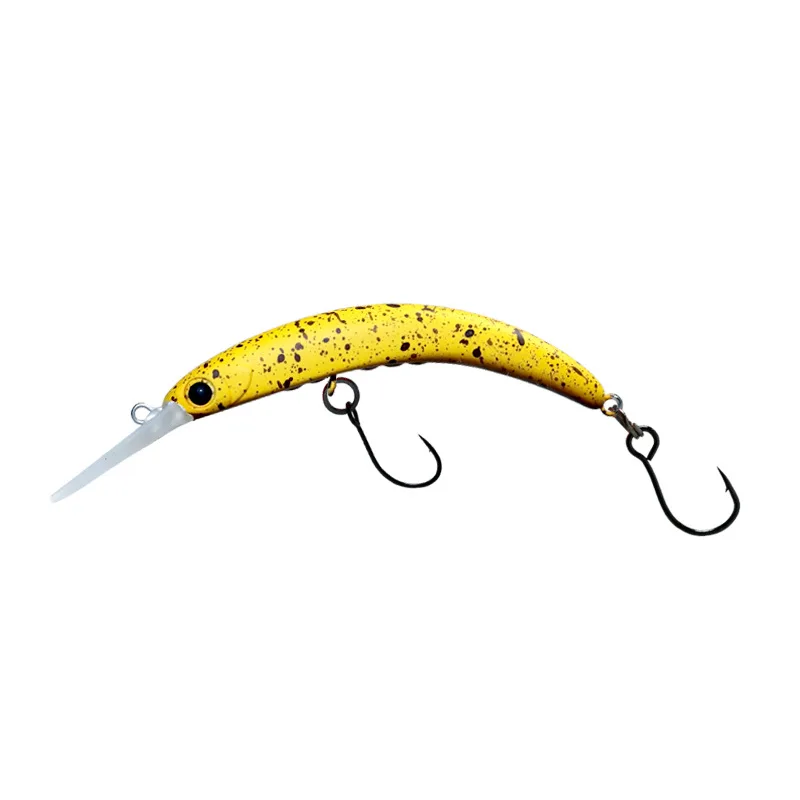 MUKUN 1 Uds Mini Minnow Wobblers anzuelos triangulares pescado Popper aparejos de lubina Señuelos de pesca Crankbait cebo de plástico duro - imagen 5