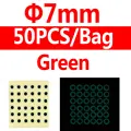 7mm green 50pcs