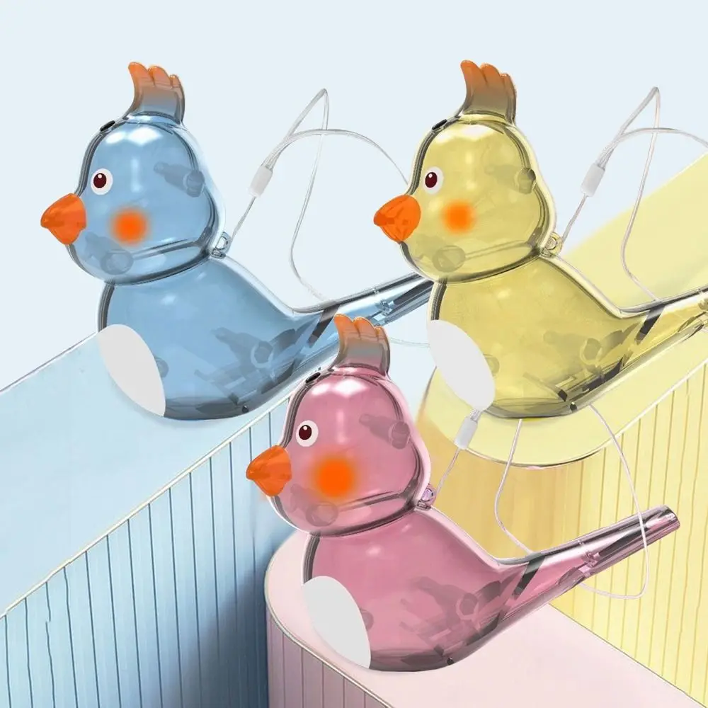 Añadir agua con cordón, silbato de pájaro acuático, agregar agua, silbato de pájaro de dibujos animados Multicolor, silbatos para cultivos de pájaros para niños - imagen 4
