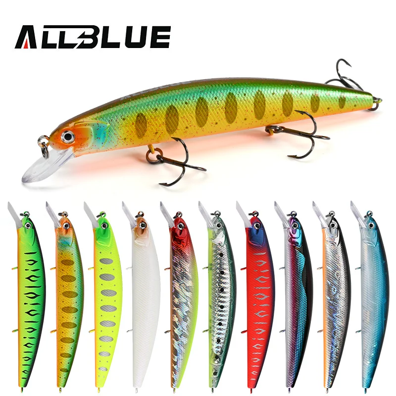 ALLBLUE-señuelo de pesca suspendido JERKBAIT CHANCE 110SP, 110mm, 16g, 1-2m, Wobbler Minnow, Lucio largo, aparejos de cebo Artificial - imagen 2