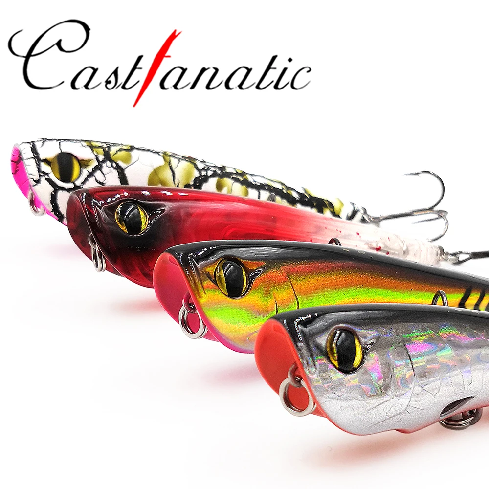 Castfanatic JS90 12g Topwater Popper Wobblers cebo artificial flotante señuelo duro Wobbler aparejos de pesca para lubina cebos para trucha - imagen 5