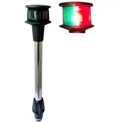 ANHEART Luz de navegación para barcos marinos Rojo Verde Bicolor 12" Arco enchufable con bombilla reemplazable