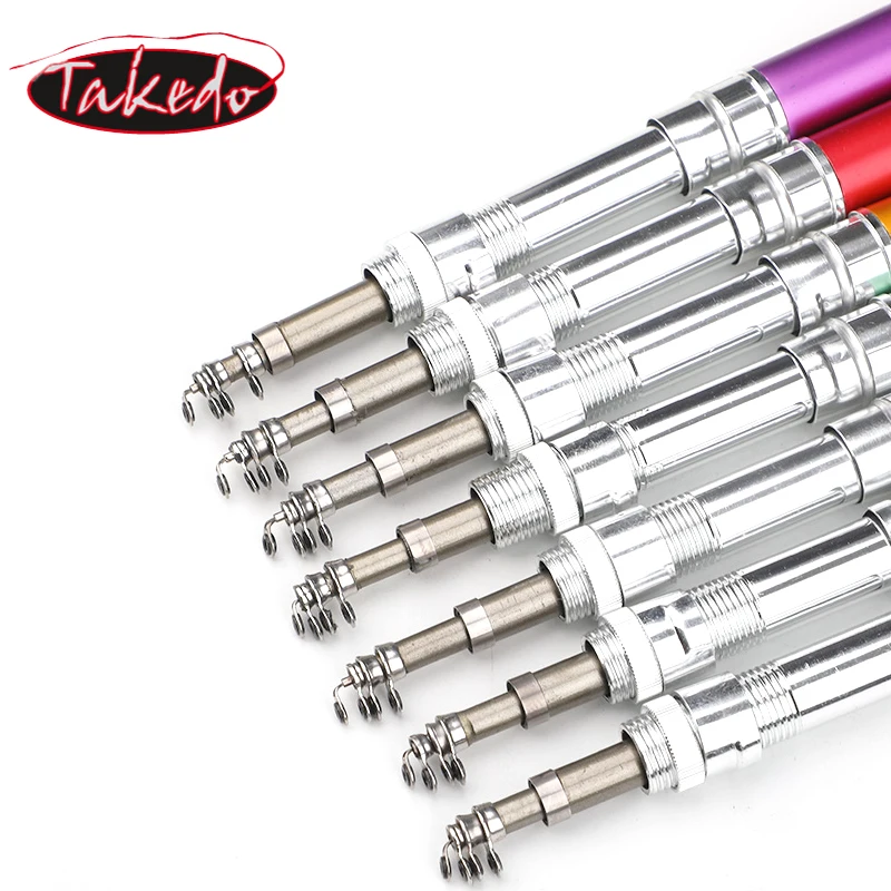 TAKEDO MYH4 pesca en el mar 1M 1,4 M 1,6 M caña para niños Mini caña de pescar y carrete giratorio caña de barco caña de hielo cañas de pescar telescópicas - imagen 5