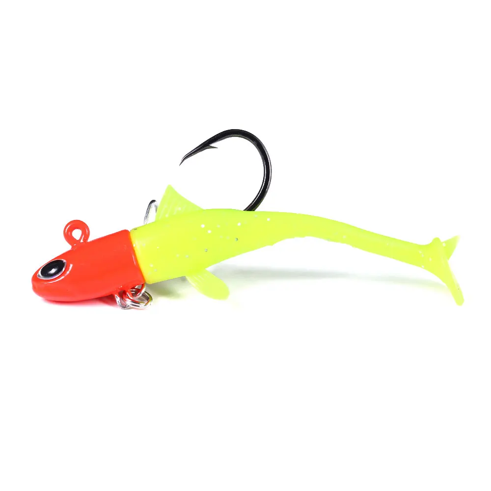 1 unidad 28g 35g 45g 50g 55g cabeza de Jigging cebo de silicona suave Wobblers pesca en el mar señuelos blandos Swimbait Peche para Lucio Leurre - imagen 4