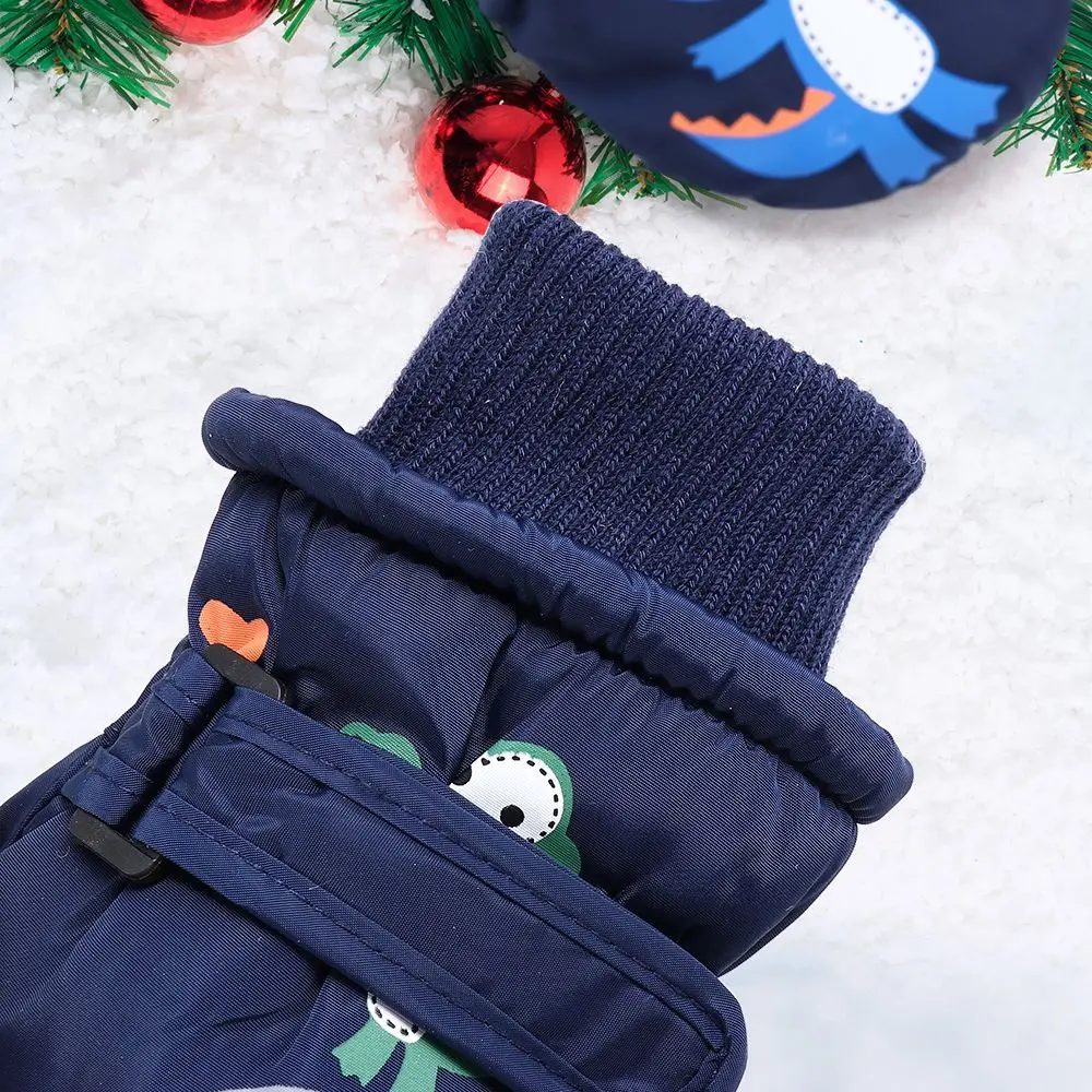 Manoplas impermeables antideslizantes para niños con forro polar nieve
