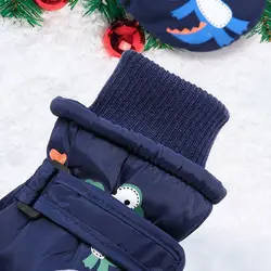 Manoplas impermeables antideslizantes para niños con forro polar nieve