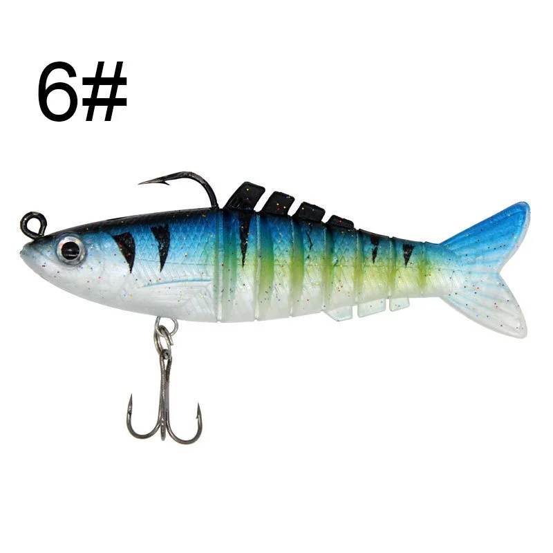 Señuelo de pesca con cola en T, cebo de plástico suave para agua salada y dulce, 9cm, 16g - imagen 5