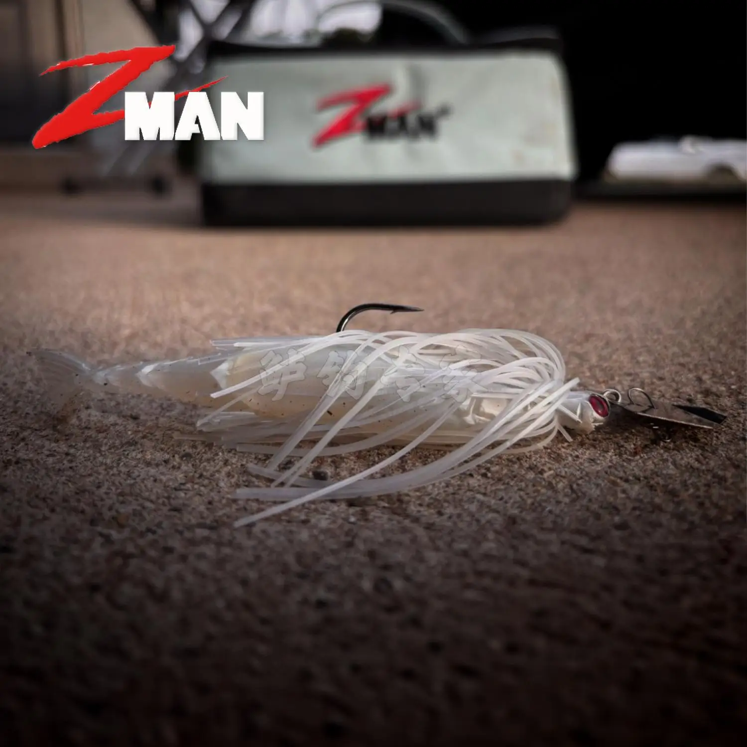 American ZMAN Soft Bait Chattershad Plantilla deflector de cebo suave con cola de ventilador de varias secciones con perca negra Luya - imagen 3