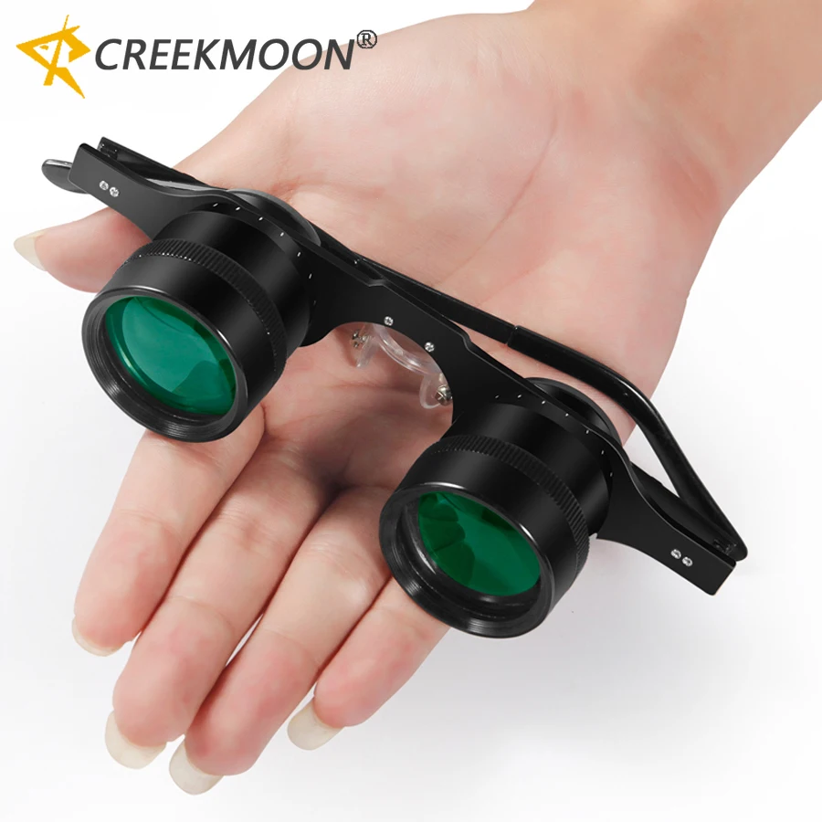 Gafas de pesca profesionales con Zoom HD 10x, nivel de luz bajo, película verde ultraligera de vidrio para flotador de peces, gafas de sol telescópicas para exteriores
