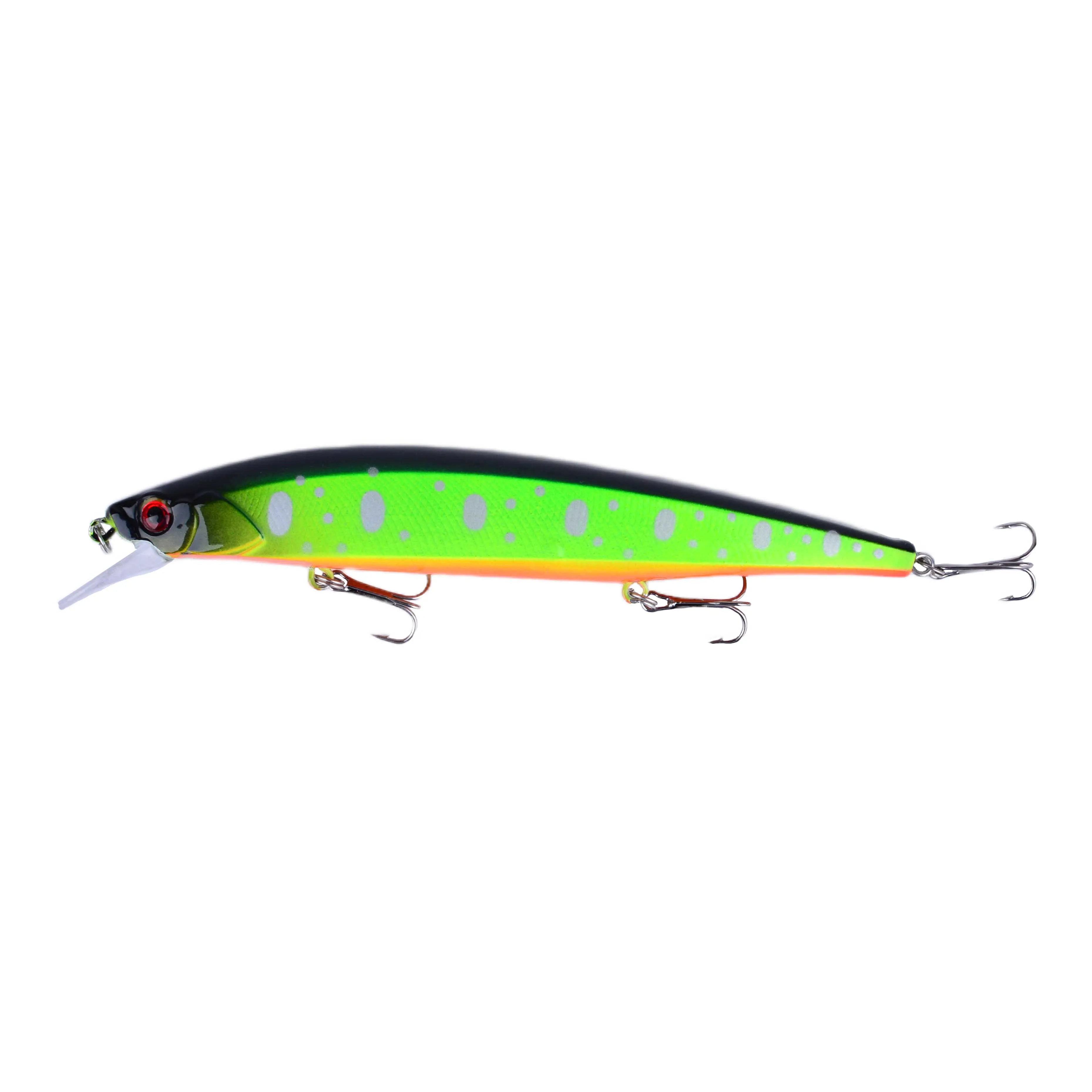 Señuelo de pesca Minnow, cebo Artificial duro láser, ojos 3D, Wobblers, aparejos de pesca de carpa, Jerkbait flotante, 1 ud. - imagen 3