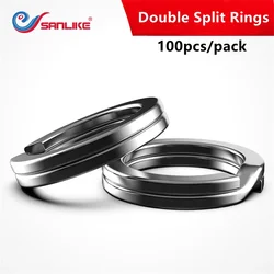 SANLIKE Anillos Divididos Acero Inoxidable – Conectores para Señuelos