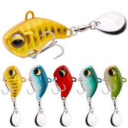 Señuelos de pesca VIB de Metal, 5 uds., 6g, 14g, Spinner, cuchara giratoria que se hunde, señuelo con vibración, Crankbait, cebos de lentejuelas, aparejos de pesca oscilantes