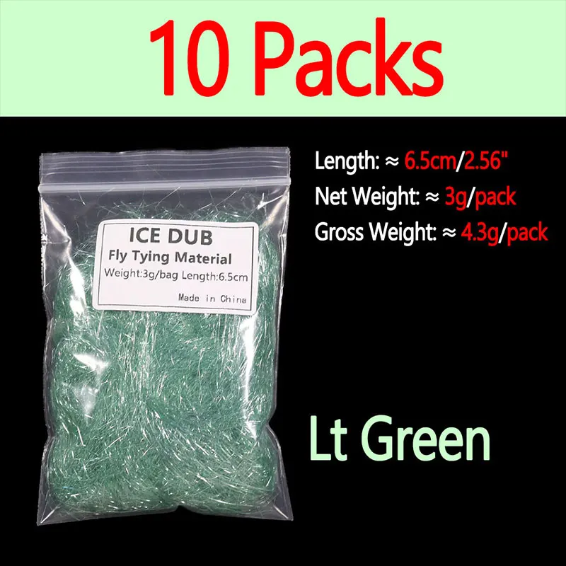 10 Packs Lt Green