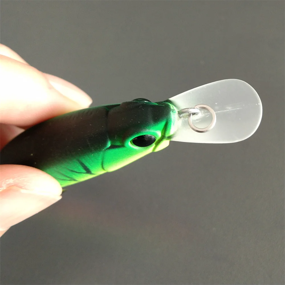 TSURINOYA-señuelo de pesca de piscardo, cebos duros artificiales de 77mm y 8,5, sistema de movimiento, Wobbler, 4 piezas - imagen 5