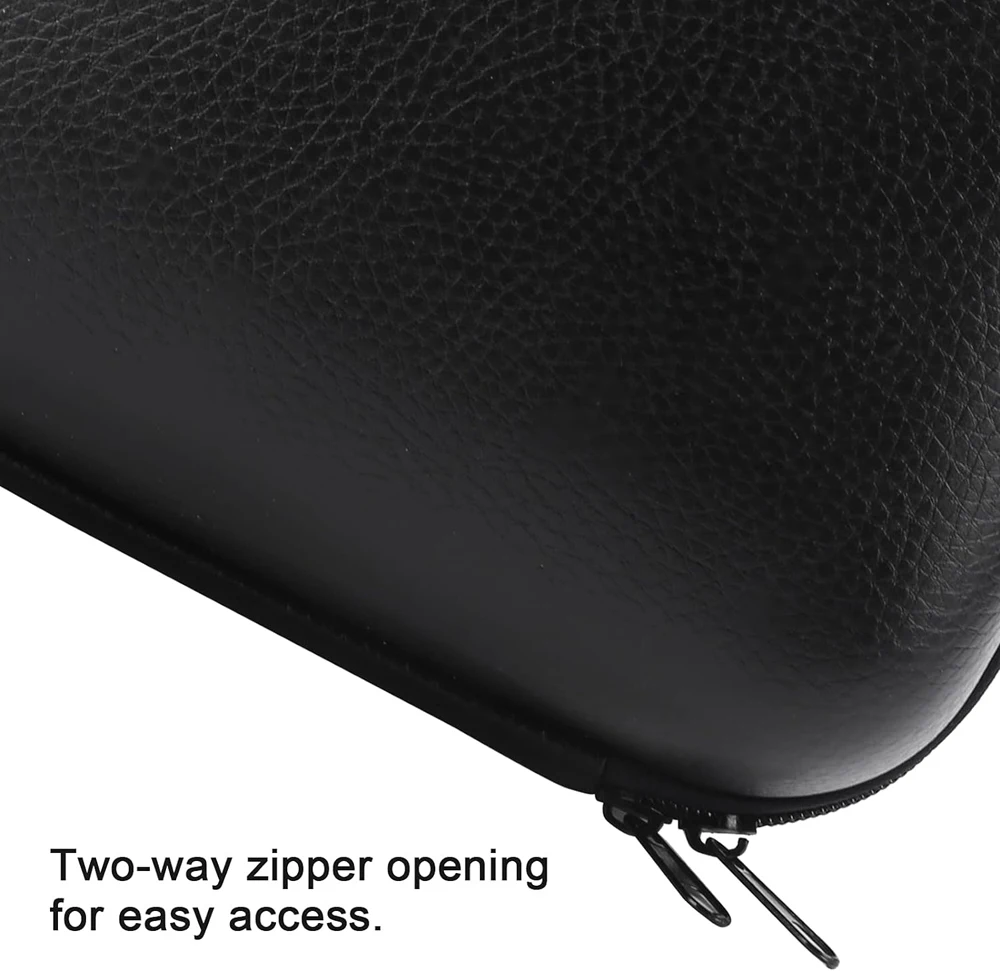 Bolsa de carretes de pesca de carcasa dura de cuero PU, funda de cuero para rueda giratoria de Baitcasting, estuche de almacenamiento de aparejos de pesca a prueba de golpes - imagen 4