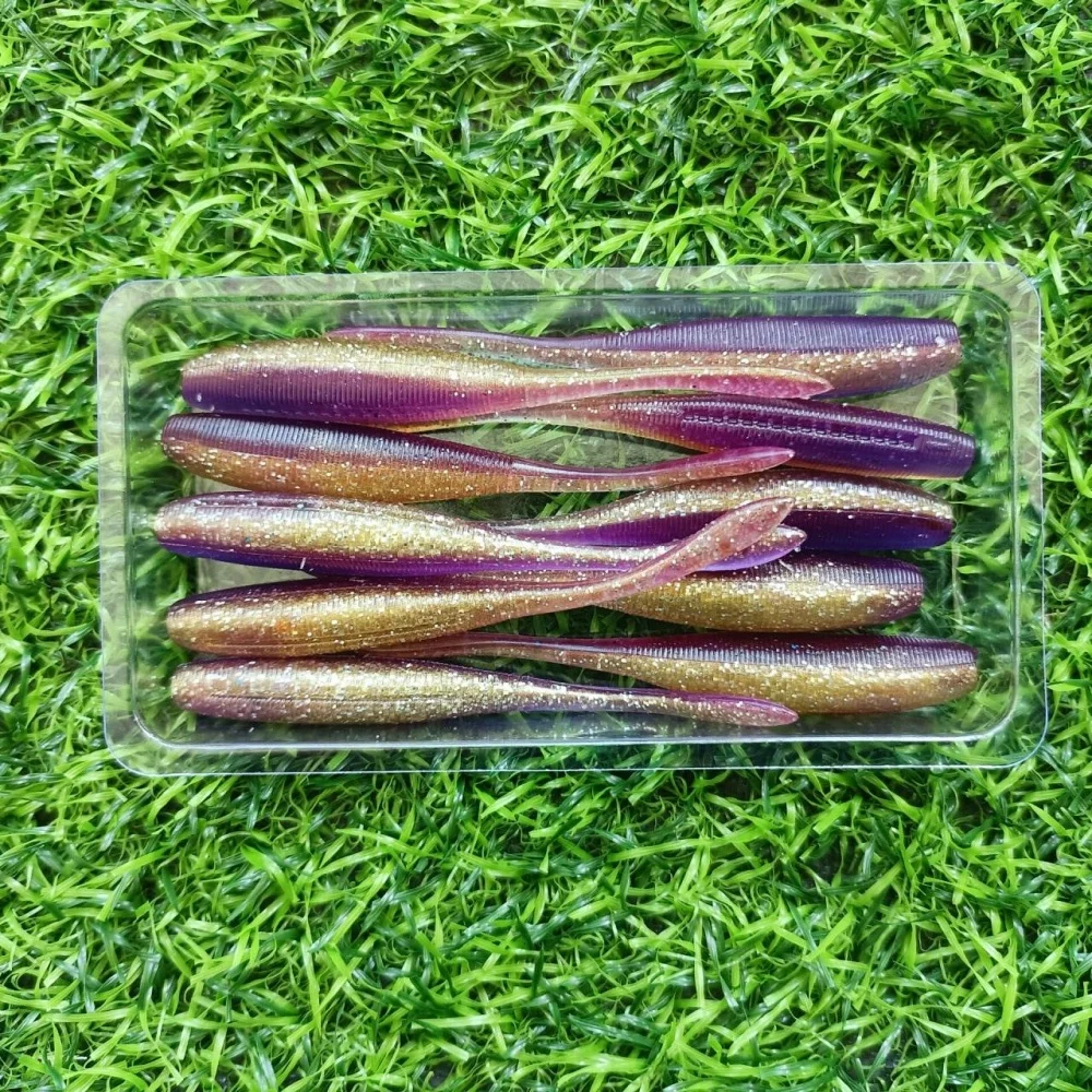 Señuelos blandos de Pesca MUKUN, cebos de plástico Artificial de silicona, Pesca de carpa, lubina, hundimiento, 75mm, 2,5g, Wobblers de carpa - imagen 5