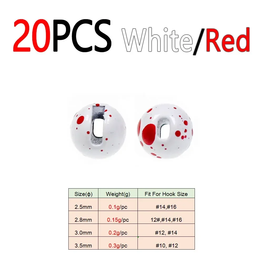 20pcs WhiteIRed
