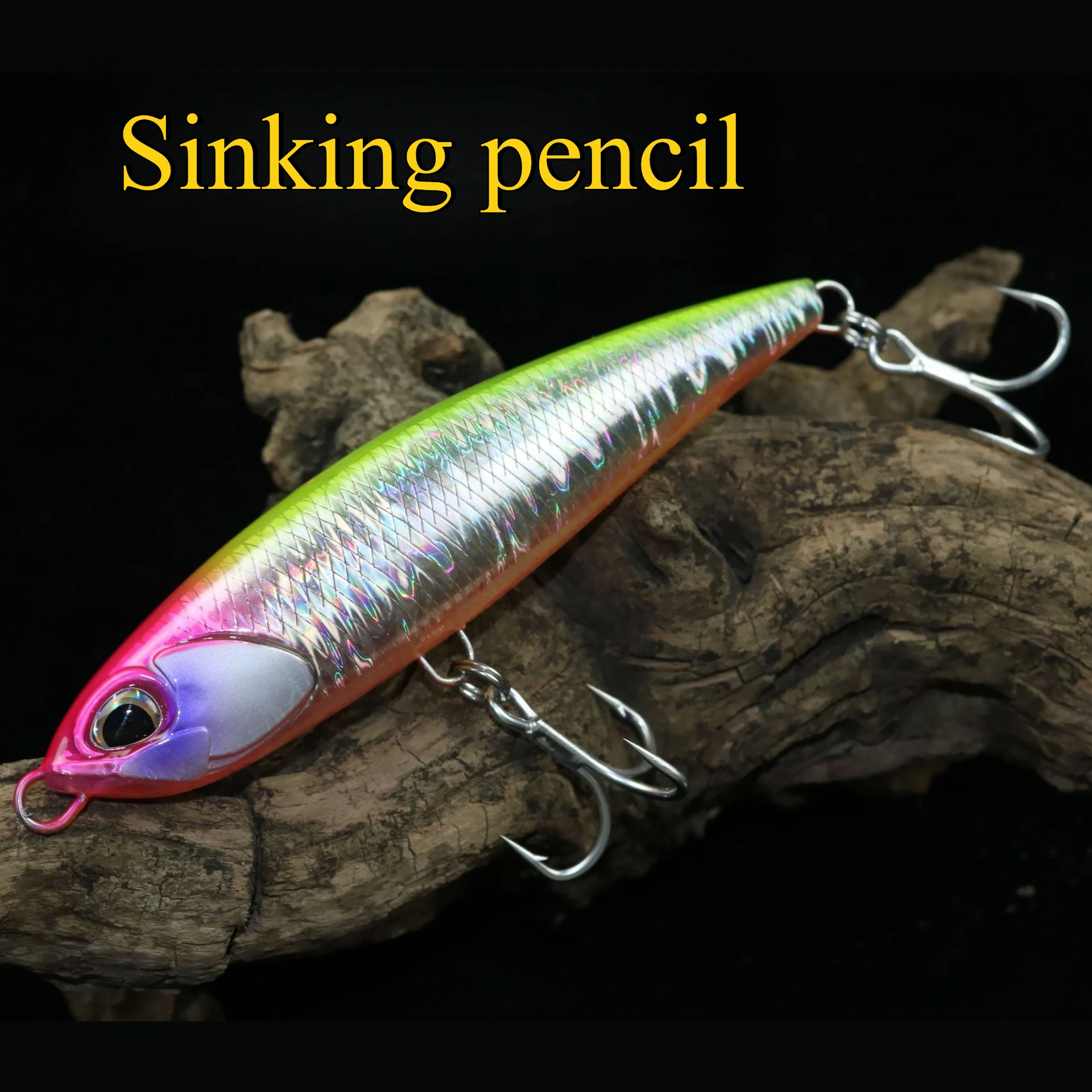 MUKUN-señuelos de pesca con lápiz que se hunden, 145MM, 70G, Wobbler Stickbait, cebo duro Artificial para pesca de atún marino GT - imagen 3