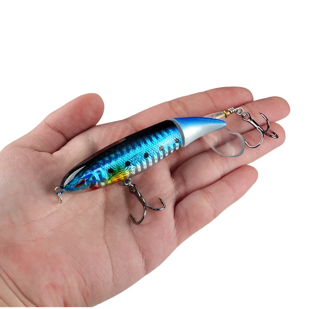 Whopper-señuelo de pesca flotante, cebo duro Artificial, cola giratoria suave, aparejos de pesca, 10cm, 13,5g, 1 piezas - imagen 4