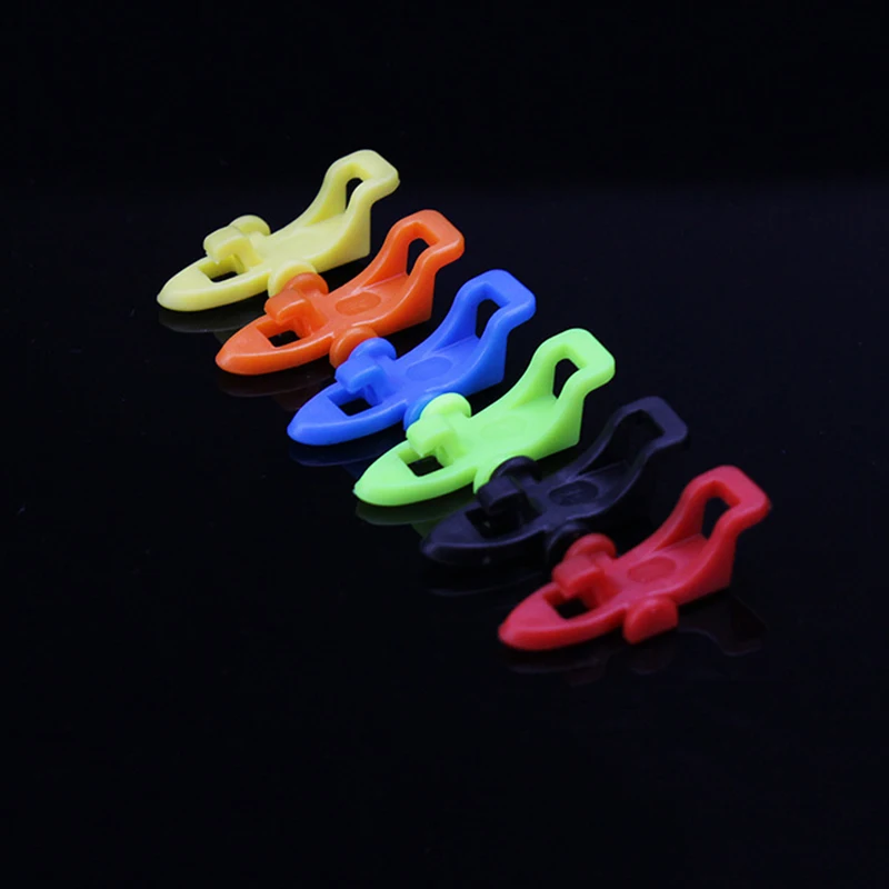 1 Juego de anzuelos de pesca, soporte de cebo con 3 anillos de goma para aparejos de caña de pescar, accesorios portátiles, cebo fijo - imagen 4