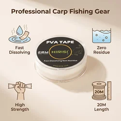 Cinta PVA Hirisi, rápida disolución para pesca de carpa