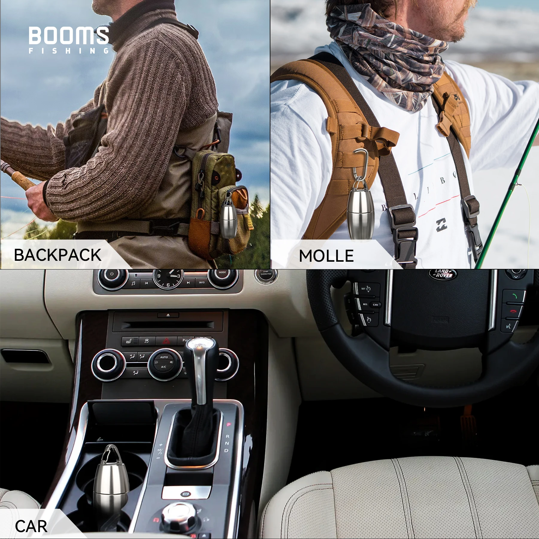 Booms Fishing OA1, líneas de pesca de basura portátiles magnéticas de aluminio para exteriores, arena de pesca, accesorios pequeños para colector de basura - imagen 5