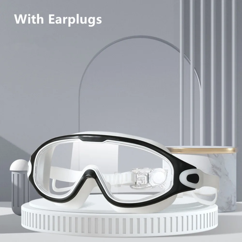 Moda multicolor silicona antiniebla Anti-UV luz plana gafas de buceo gafas de natación gafas de natación gafas de natación - imagen 4