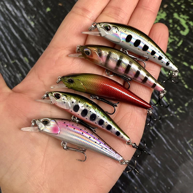 Señuelos de Pesca Minnow Jerkbaits 50mm 3,5g señuelo de trucha Mini Wobblers hundimiento Minnow Pesca Spearhead ryuki River Bait señuelo de lubina - imagen 3